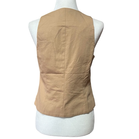 NEW Mon Renn Tan Lisle Vest Top US L - Picture 2 of 7